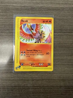 Pokemon Card Ho-oh Wizards of the Coast Series #52 Black Star Promo - Image 1