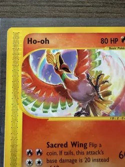 Pokemon Card Ho-oh Wizards of the Coast Series #52 Black Star Promo - Image 2