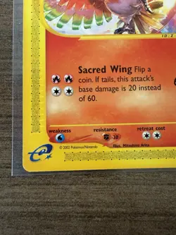 Pokemon Card Ho-oh Wizards of the Coast Series #52 Black Star Promo - Image 4