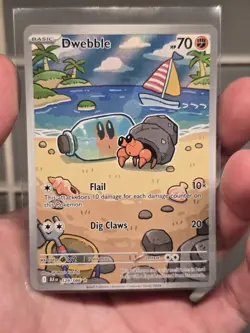 2025 Pokemon Black Bolt Dwebble 129/086 Illustration Rare NM - Image 1