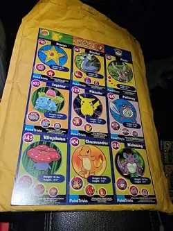 Pokemon Burger King Master Trainer Uncut Sheet #120 – Vintage 1999 Promo - Image 1