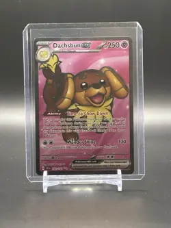 Dachsbun ex 160/142 Stellar Crown (SCR) NM Full Art Pokemon Card - Image 1