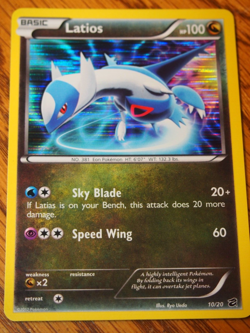 Pokemon 2012 Dragon Vault Latios foil card in mint condition - Image 1