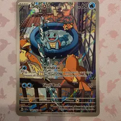 Pokemon Squirtle Illustration Rare 148/142 Sv07 Stellar Crown Holo English 2024 - Image 1