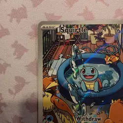 Pokemon Squirtle Illustration Rare 148/142 Sv07 Stellar Crown Holo English 2024 - Image 4
