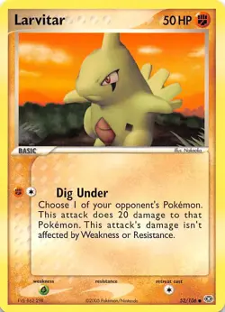 Larvitar 52/106 Emerald Pokemon - Image 1