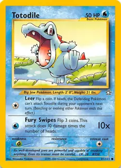 Totodile (81) 081/111 Neo Genesis Pokemon - Image 1