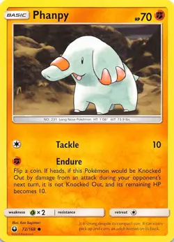 Phanpy 72/168 SM Celestial Storm Pokemon - Image 1