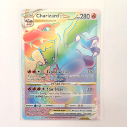 Pokemon TCG Charizard VSTAR Rainbow Secret Rare Card Brilliant Stars 174/172 NM - Image 2