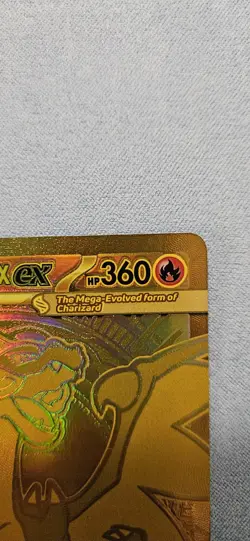 Mega Charizard X ex Gold Hyper Rare 130/094 Pokemon Phantasmal Flames English - Image 3
