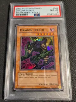 Yugioh Dragon Seeker TP2-002 Super Rare PSA 8 NM-MT! - Image 1