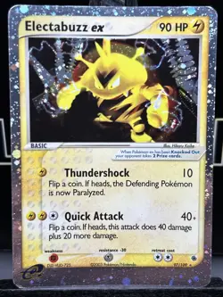 Pokemon Card - Electabuzz ex - Ruby and Sapphire 97/109 Ultra Rare - Image 3