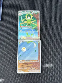 Pokemon TCG Spidops ex 243/198 & Tarountula 199/198 SIR CARDS SET CONNECTING ART - Image 1