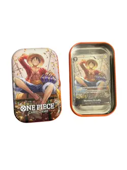 Monkey.D.Luffy (Tin Pack Set Vol. 2) P-075 One Piece Promotion Card WITH TIN - Image 1
