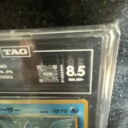 1997 Articuno Pokemon Fossil Holo Rare Card #144 TCG Vintage TAG 8.5 - Image 2