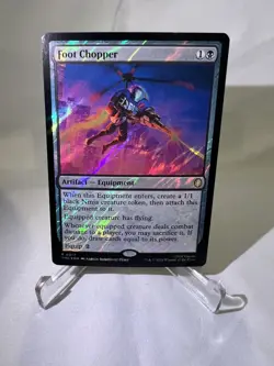 Foot Chopper 17 SURGE FOIL Commander TMNT Teenage Mutant Ninja Turtle Card Game - Image 1