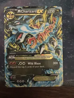 Pokemon TCG M Charizard EX Card 69/106 XY Flashfire 2014 LP - Image 1