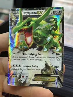 Rayquaza EX 75/108 XY Roaring Skies 2015 Holo Rare Pokemon Card TCG - Image 4