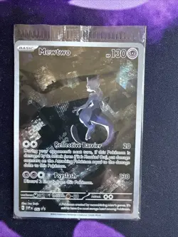 MEWTWO SVP 052 Scarlet Violet 151 Promo Illustration Rare Pokemon Card SEALED - Image 1