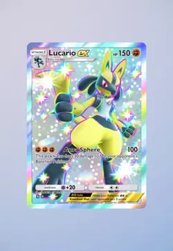 Pokemon Pocket TCG Trading Card 2 Star Shiny Lucario EX DIGITAL - Image 1