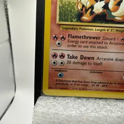 Arcanine 23/102 Uncommon Base Set Unlimited Pokemon TCG Card RARE - Image 5