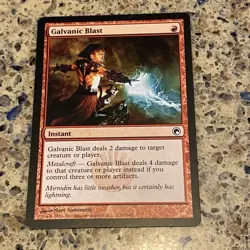 Galvanic Blast Scars of Mirrodin MTG TCG CARD RED LP - Image 1