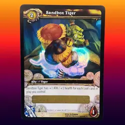 World Of Warcraft TCG Loot Card Sandbox Tiger Spectral Toy - Image 1