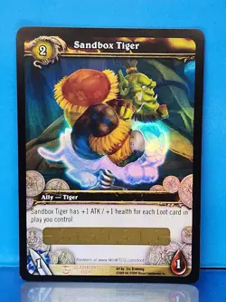World Of Warcraft TCG Loot Card Sandbox Tiger Spectral Toy - Image 2