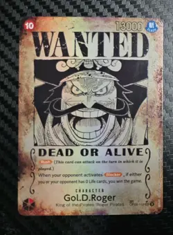 Gol D Roger OP09-118 SP Wanted Poster Manga OP13 One Piece Card English Carrying - Image 1
