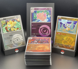 Pokemon Chinese Mixed Bulk Pack inc. 151, Gem Pack V2 and V3 - 135 cards total - Image 1