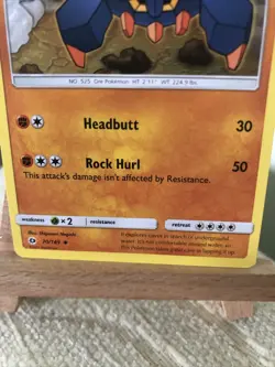 Pokemon Trading Card Game Boldore Sun And Moon Base Set Card #70/149 - Image 4