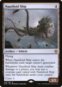 NM Nautiloid Ship, MTG, Baldur's Gate, Magic the Gathering, 328 - Image 1