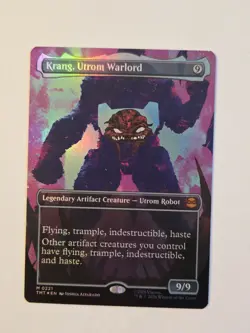 MTG Krang, Utrom Warlord Borderless Foil #221 TMNT Near Mint - Image 1