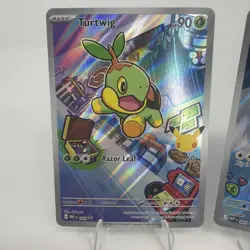 Pokemon First Partner Illustration Collection Promo Set 40-42 Turtwig Chimchar - Image 2