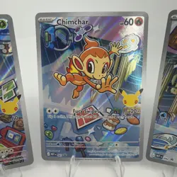 Pokemon First Partner Illustration Collection Promo Set 40-42 Turtwig Chimchar - Image 3