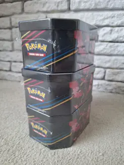 Pokemon TCG: Crown Zenith Tin Art Set Of 3 Brand New & Sealed - Image 3