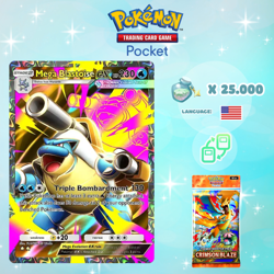 Pokemon TCG Pocket - Mega Blastoise ex Full Art Card (English) - Image 1