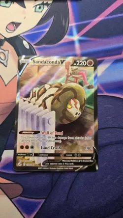 2021 Pokemon SWSH Fusion Strike 252/264 Sandaconda V - Image 2