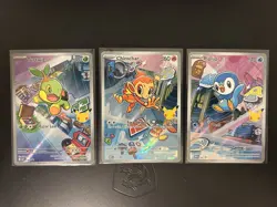 Pokemon First Partner Illustration Collection Series 1 - Gen 4 Sinnoh Starters - Image 1