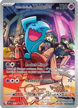 Team Rocket's Wobbuffet 203 Holo Promo Scarlet & Violet Promo Pokemon Near Mint - Image 1