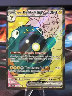Pokemon Iono's Bellibolt ex Ultra Rare SV09: Journey Together 172/159 NM/M - Image 1