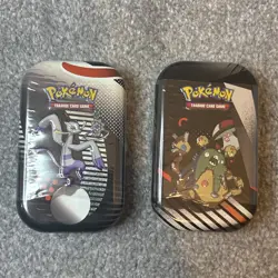 Pokemon Black Bolt and White Flare Unova Mini Tin Set of 2 Sealed - Image 1