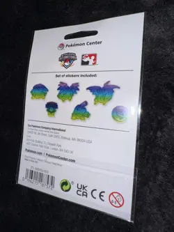 Pokemon Center EUIC 2026 Exclusive 6 stickers London chrome sticker set collect - Image 3