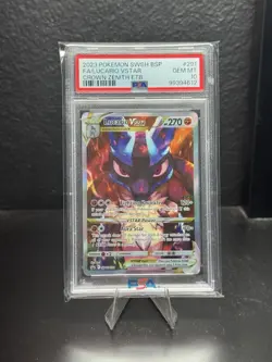 Pokemon TCG Crown Zenith Lucario VSTAR SWSH291 Promo Card PSA 10 - Image 1