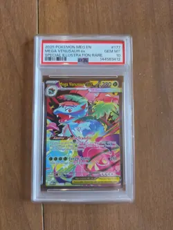 2025 POKEMON MEG EN-MEGA EVOLUTION #177 MEGA VENUSAUR EX PSA 10 - Image 1