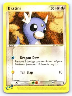 Dratini 26/97 Uncommon Dragon Pokemon Heavily Played - Image 1