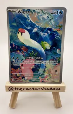 Pokemon Scarlet & Violet Base Set Wiglett Illustration Art Rare 206/198 - LP/MP - Image 1