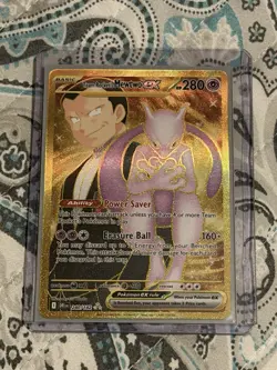 Pokemon Sv10 Destined Rivals Team Rocket's Mewtwo ex 240/182 Hyper Rare Holo - Image 1