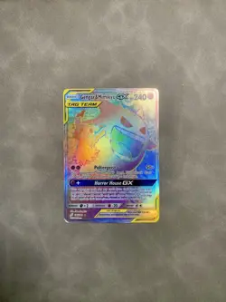 Gengar & Mimikyu GX 186/181 Rainbow Secret Rare - S&M: Team Up - Pokemon - Image 1
