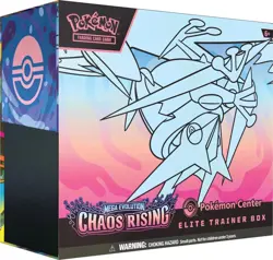 PRESALE Pokemon Chaos Rising Pokemon Center Elite Trainer Box ETB NEW SEALED - Image 1